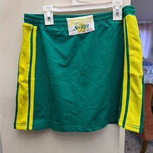Green Mini Skirt for Athletic Occasions